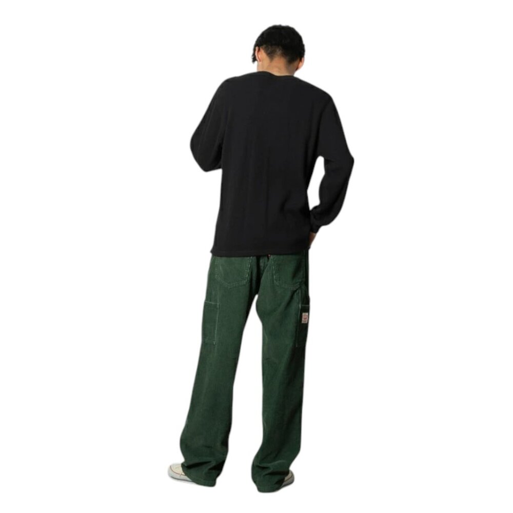 Levis 568 Loose Fit Corduroy Carpenter Pants Mens 36x34 Green Y2K Skater Utility
